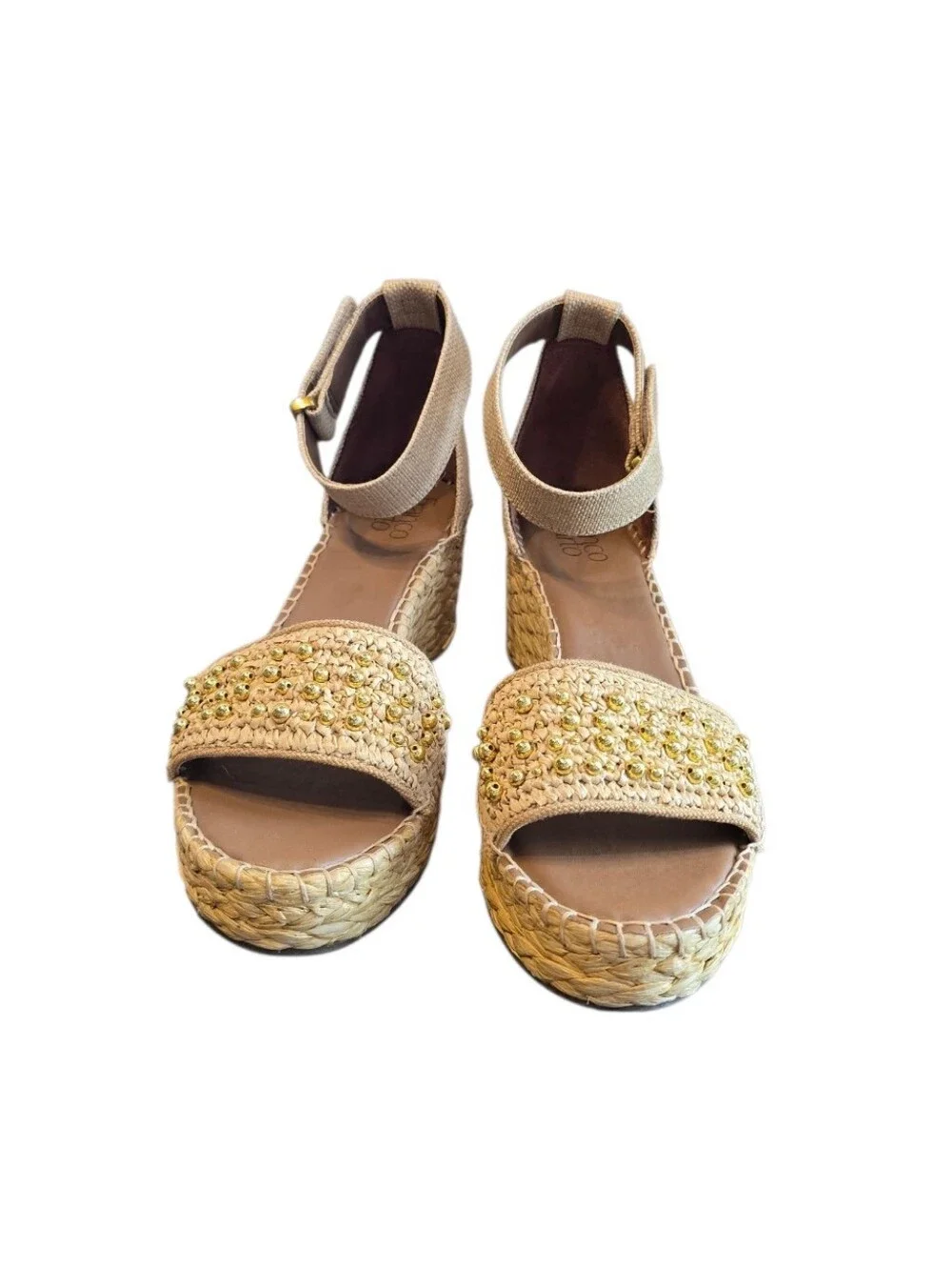 Franco Sarto Clemens Espadrille Wedge Sandals 10 W